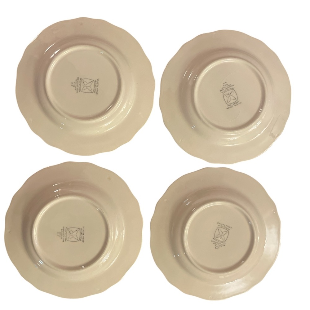 "Country French" pattern of Sears
Ironstone. 4- saucers. - Picture 3 of 4